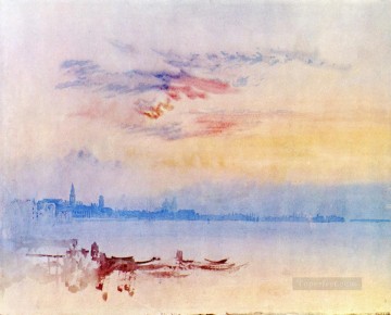 Turner Venice Looking East from the Guidecca Sunrise seascape Oil Paintings